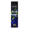 A single pack of CAMO Natural Leaf Cones Blue Berry flavor, featuring a black and dark blue packaging design with illustrations of blueberries and green leaves.