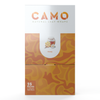Camo Classic Series Natural Leaf Wraps, honey flavor, in a box with white and orange design, honeycomb and jar images; 25 packs of 5 wraps each.