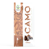Camo Chocolate Natural Leaf Wraps in a pack featuring brown camouflage and chocolate piece images; contains five self-natural leaf wraps.