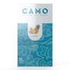 Box of Camo Fruit Series Natural Leaf Wraps, pineapple flavor, with a pineapple image on blue packaging. Contains 25 packs, 5 wraps per pack.