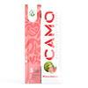 Camo’s Fruit Series Natural Leaf Wraps package in watermelon flavor, containing 5 chamomile wraps, with red and white packaging showing a watermelon and chamomile flowers.