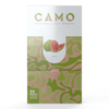 A box of CAMO Natural Leaf Wraps in the Guava flavor. The packaging is green and pink, featuring a guava fruit illustration and text that indicates there are 25 packs, with 5 wraps in each pack.