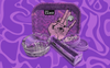 Camo Rolling Kit, a purple rolling tray set with a hand-illustrated tray, matching grinder, natural leaf products, and glass ashtray on a purple camo-patterned background.