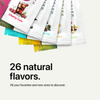 Packets of Camo wraps drink mix in assorted flavors, including Cherry Cola wraps, fanned out above text that reads “26 natural flavors.”.
