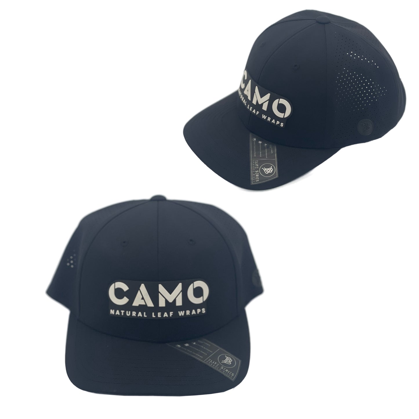 Camo Elite Curved - White or Black Snap Back