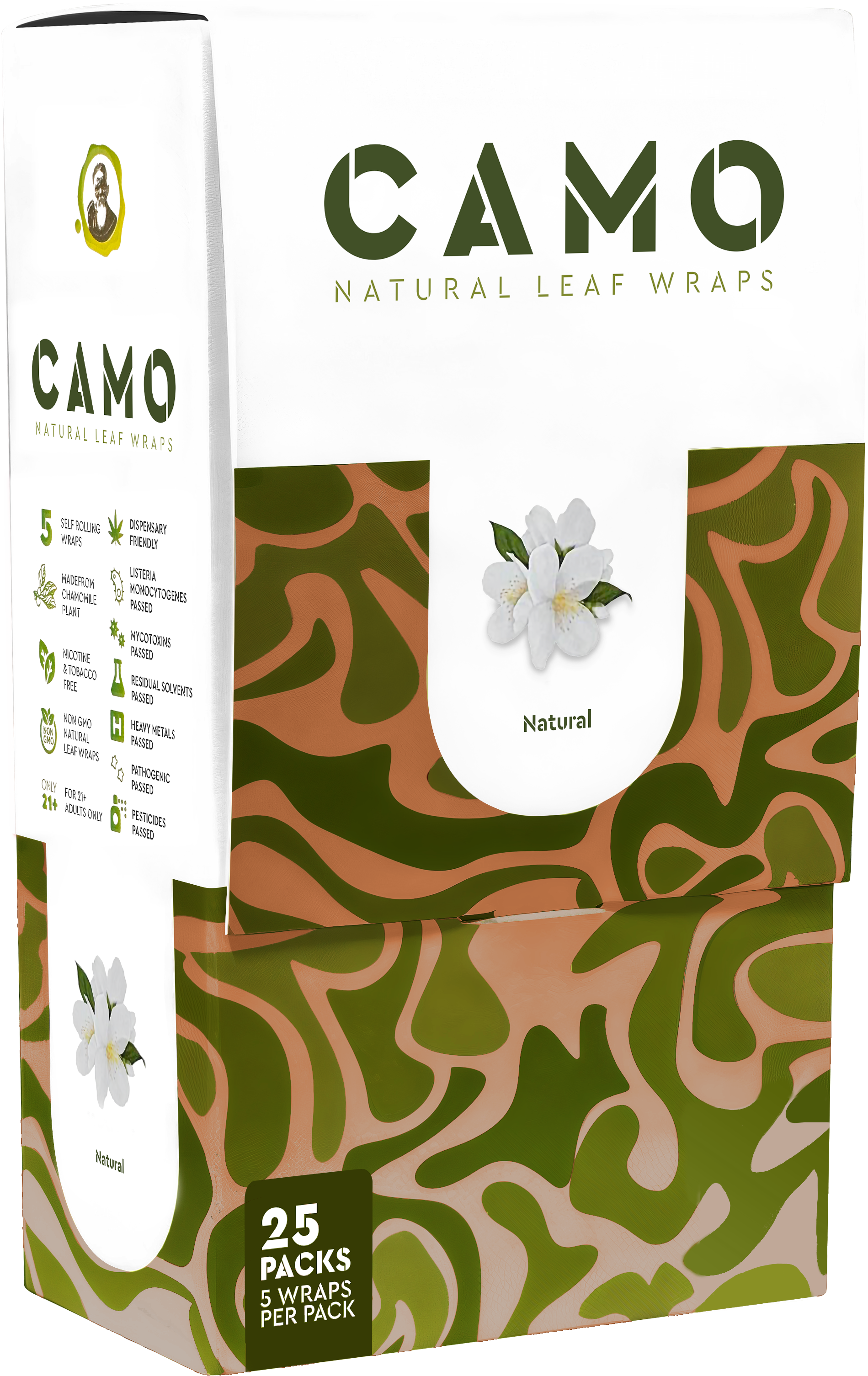 Natural - Wraps - 25 Pouch