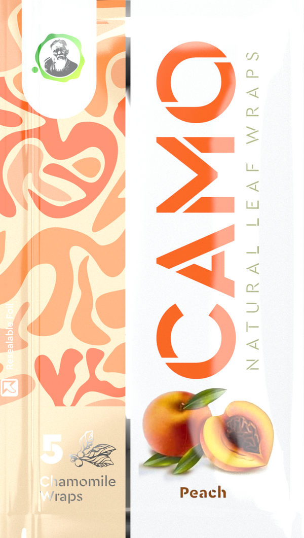camo leaf wraps peach